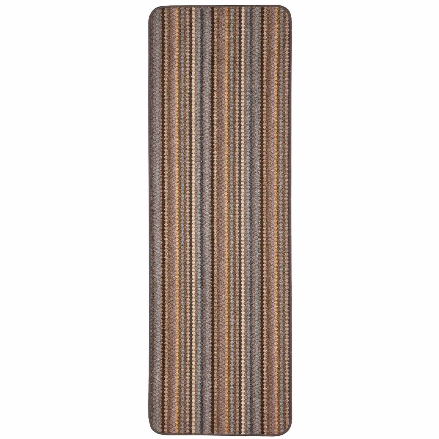 THE RUGS Washable Nonslip Striped All-Purpose Mat in Beige, W: 67 cm, L: 200 cm – 2