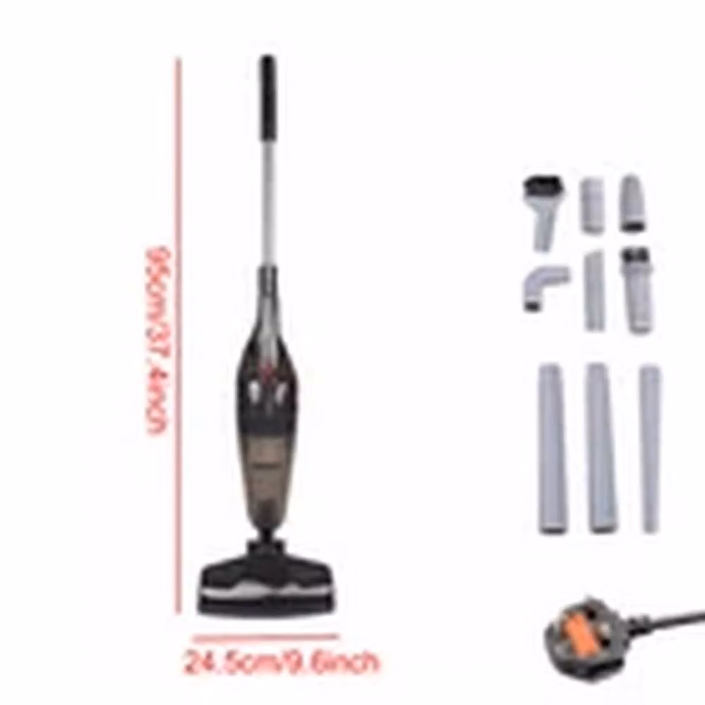 EONLION 2-in-1 Handheld Bagless Stick Vacuum Cleaner with HEPA Washable Filter for Pet Hair and Carpets, Black – 2