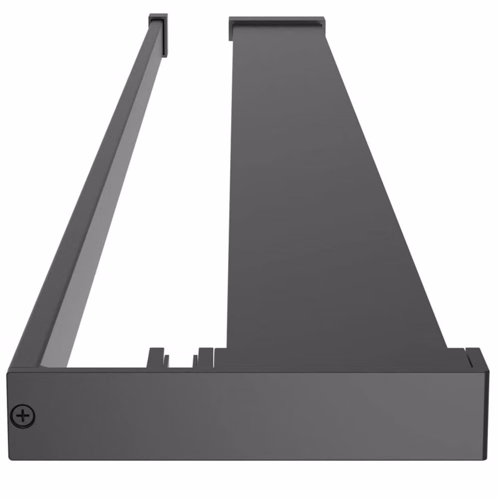 Berkfield Home Wall-Mounted Black Aluminium Shower Shelf for Walk-in Showers, Width: 80 cm – 3