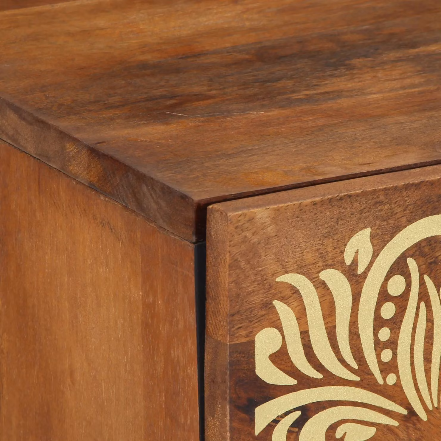 Berkfield Home Honey Brown Solid Wood Bedside Cabinet W: 50 cm, D: 33 cm, H: 60 cm – 4