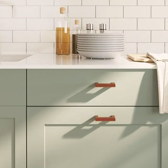 Berkfield Home 10 Pack Bronze Brushed Stainless Steel Bar Cabinet Handles, Brown, 64 mm – 1