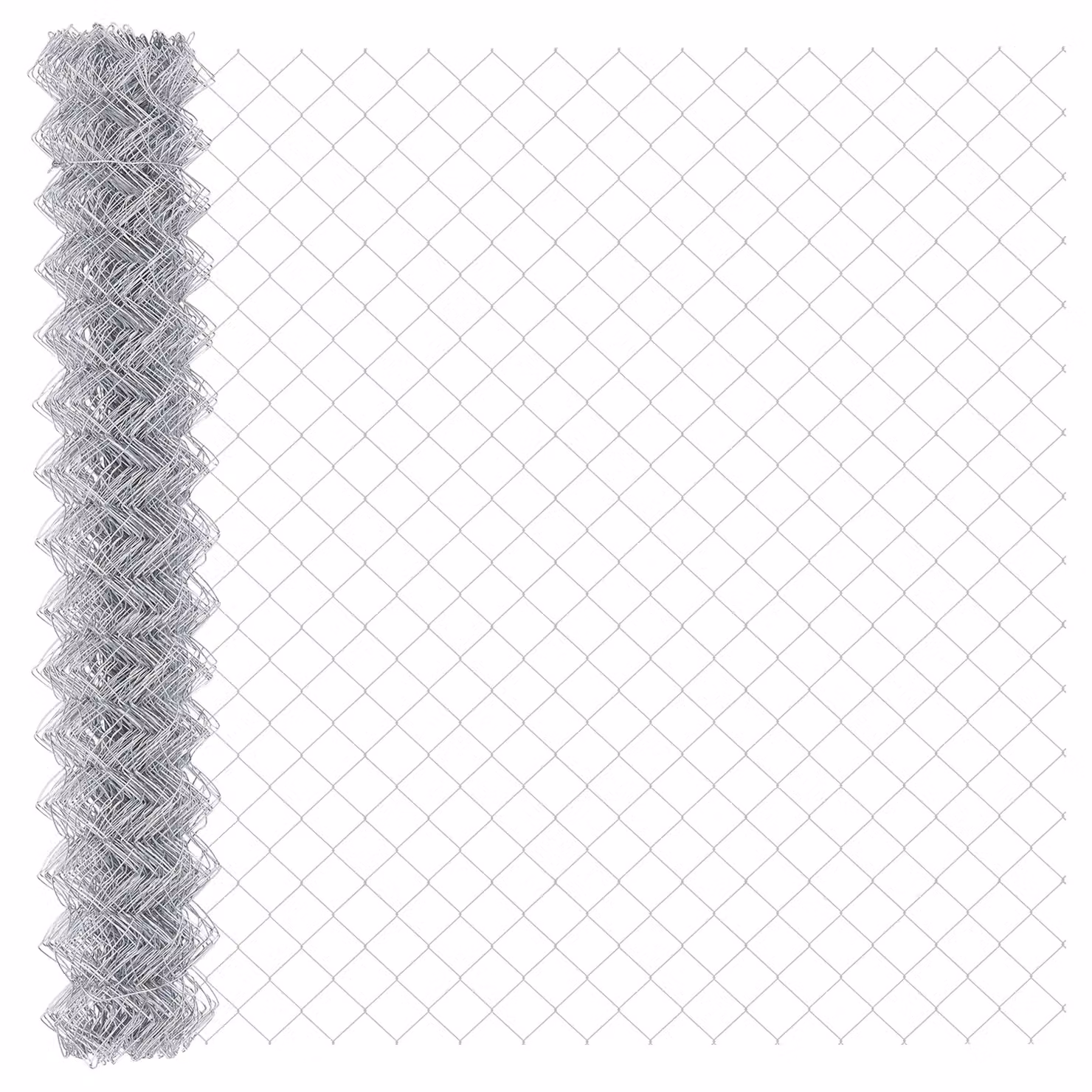 Berkfield Home Galvanised Steel Chain Link Fence, Silver, W: 150 cm, L: 10 m – 2