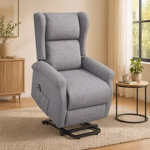 STILVORA Electric Recliner Armchair with Powered Lift Assist in Grey – 1