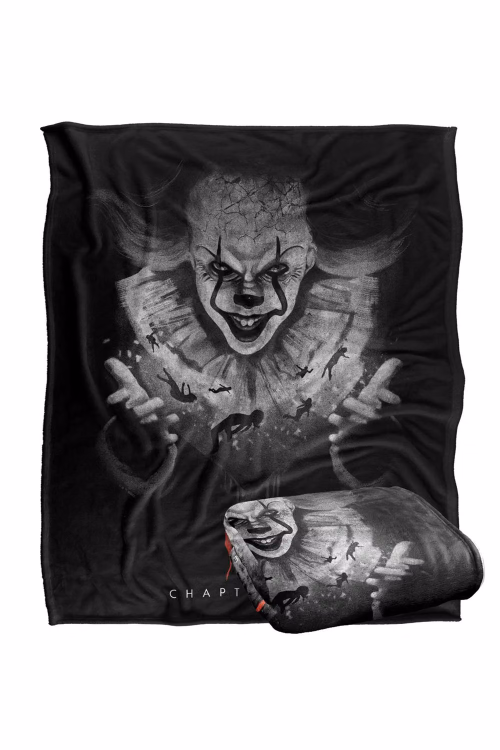 LOGOVISION It Chapter 2 Pennywise In The Dark Super Soft Silky Touch Fleece Throw Blanket, Multicolour, W: 152 cm, D: 127 cm – 7