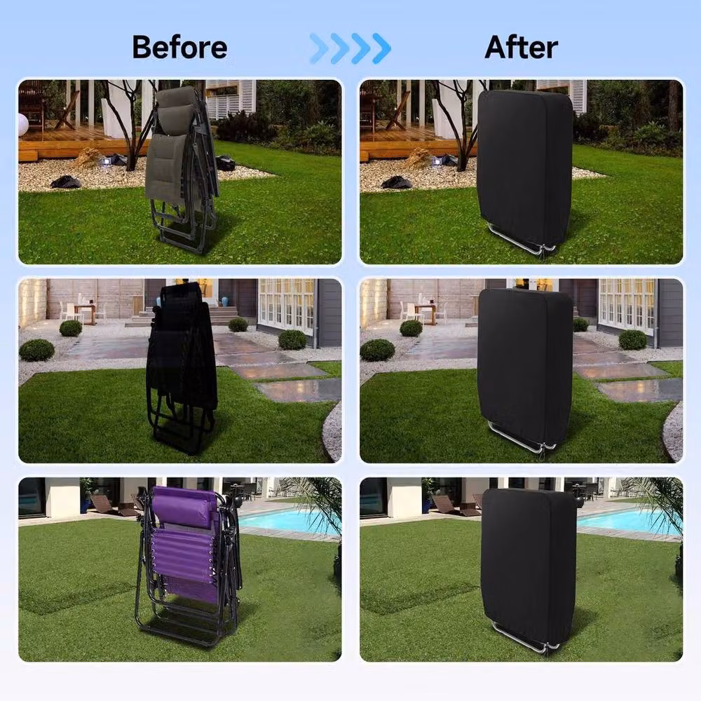 EONLION Waterproof 3 Seater Swing Chair Cover in Black, Size: 100 cm – 2