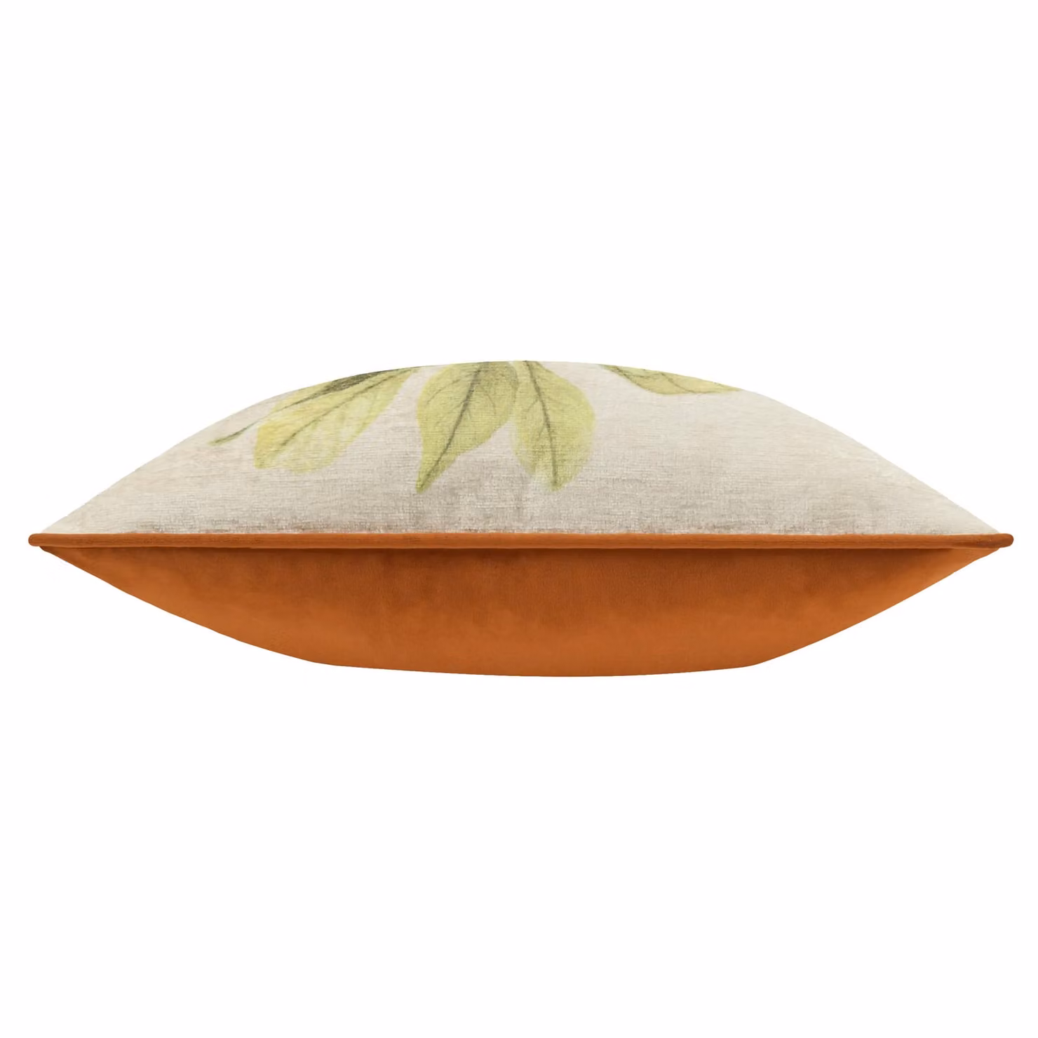 Wylder Nature Kielder Forest Swinley Bird Chenille Piped Cushion in Orange and Beige, W/D/H: 43 x 43 x 43 cm – 3