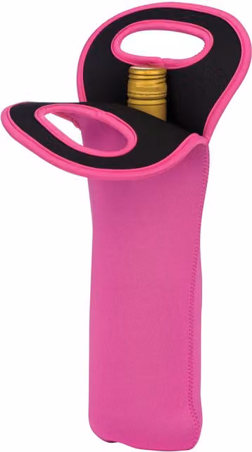 Orsina Neoprene Wine Bottle Holder in Pink