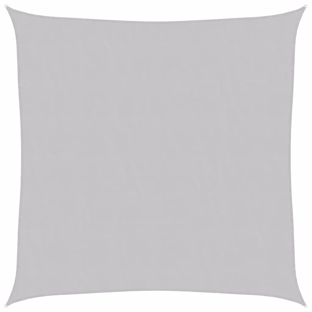 Berkfield Home Square Sun Shade Sail in Light Grey, 3.6 x 3.6 m, 100% Polyester – 1