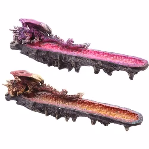 KDMD Geode Crystal Dragon Outcrop Incense Ashcatcher in Multicolour