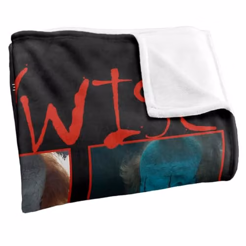 LOGOVISION It Chapter 2 Pennywise Squares Super Soft Fleece Throw Blanket, Multicolour, W: 152 cm, D: 127 cm – 2
