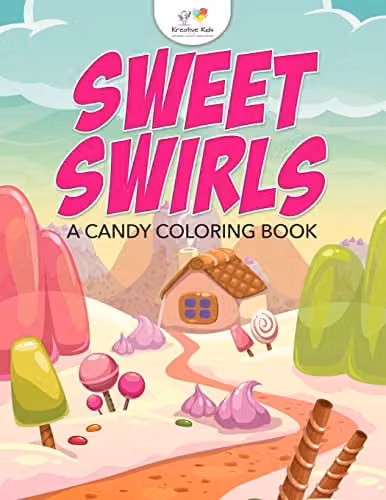 Sweet Swirls A Candy Colouring Book by Kreative Kids for Children, Multicolour