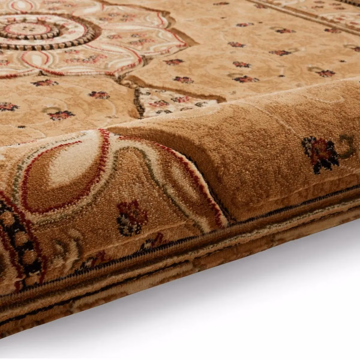 The Rug Shop UK Traditional Floral Stain-Resistant Area Rug in Beige, W: 200 cm, D: 290 cm – 3