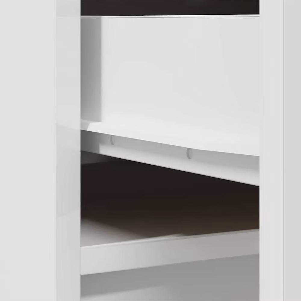 Berkfield Home White Matt Highboard in MDF, W/D/H: 37.5 x 35 x 180 cm – 2