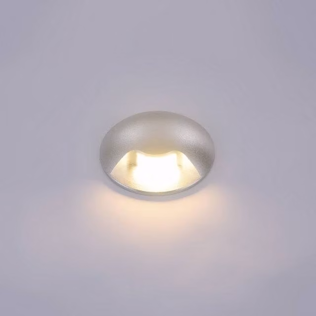 Netlighting Modern LED Outdoor Wall Lamp in Silver with Warm White 3000K, 150lm, IP65