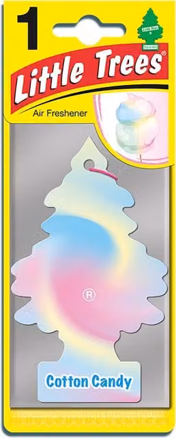 Little Trees Cotton Candy Car Air Freshener, 4 Pack – 1