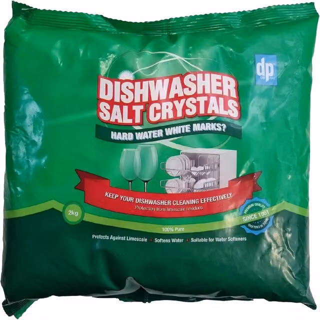 Dri-Pak Dishwasher Salt Crystals, 2kg, White