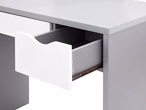 GFW Elizabeth Dressing Table Set in Grey and White – 2
