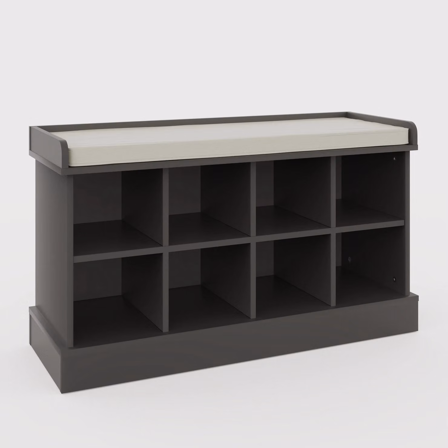 GFW Kempton Modern Grey Lacquered MDF Shoe Rack – 2