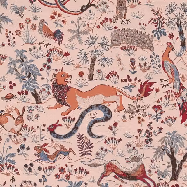 House of Hackney Trematonia Tourmaline Floral and Botanical Wallpaper in Pink and Multicolour