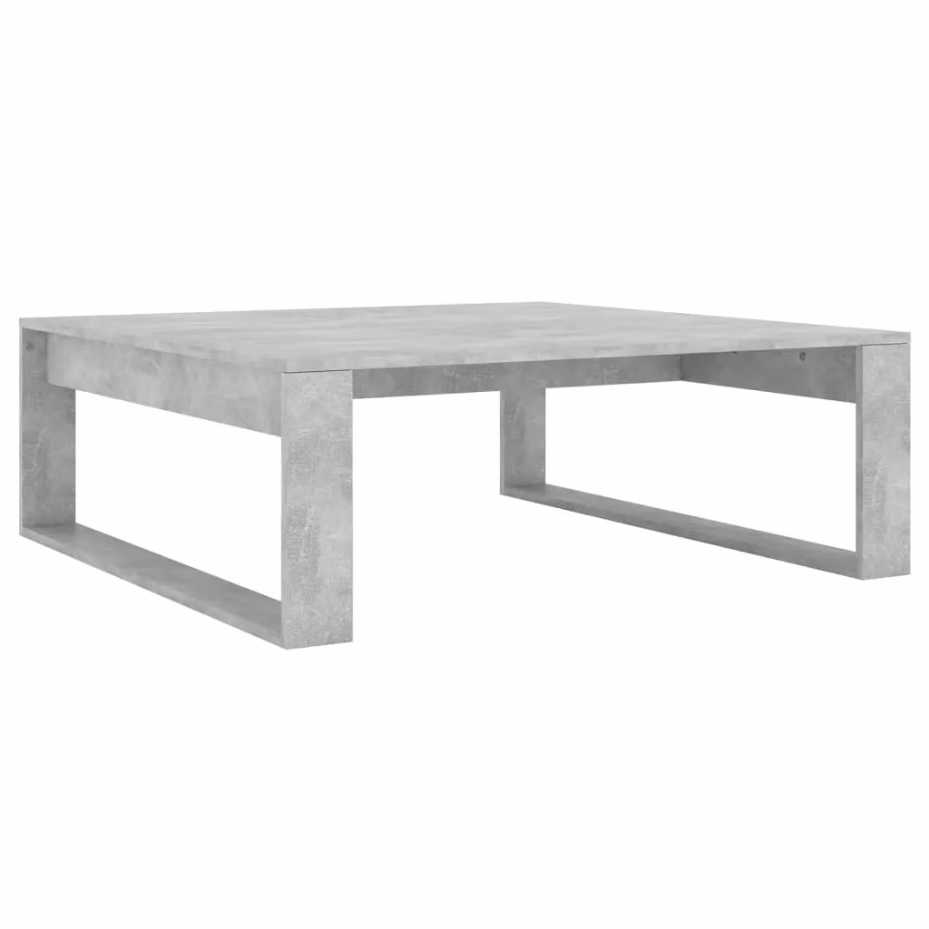 Berkfield Home Modern Square Coffee Table in Concrete Grey, W/D/H: 100 x 100 x 35 cm – 2