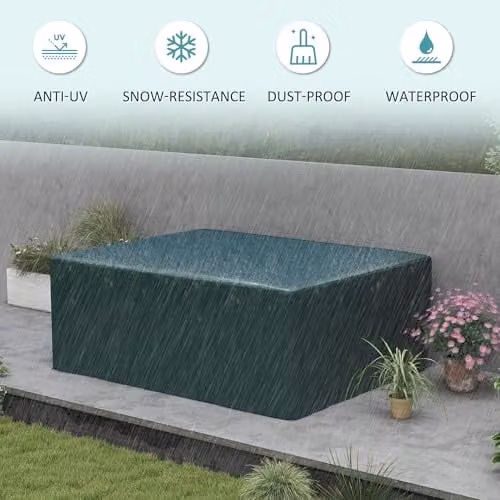 Outsunny Waterproof Large Patio Set Cover, Green, W/D/H: 235 x 190 x 90 cm – 3