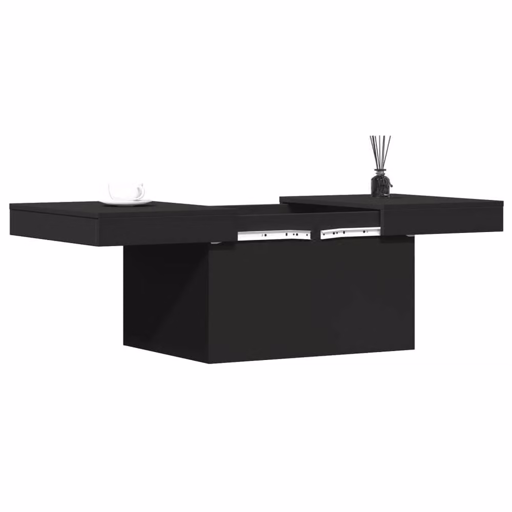 Berkfield Home Modern Black Rectangular Coffee Table, W/D/H: 100 x 55 x 40 cm – 3