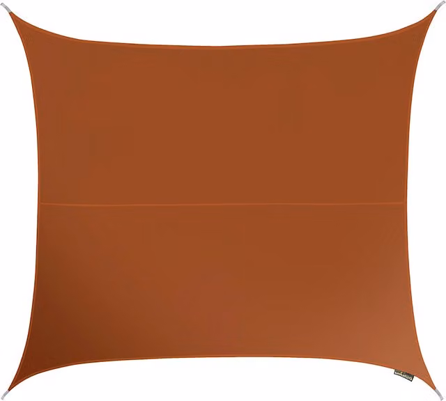 Kookaburra Square Water Resistant Sun Shade Sail, Orange, 200 x 200 cm