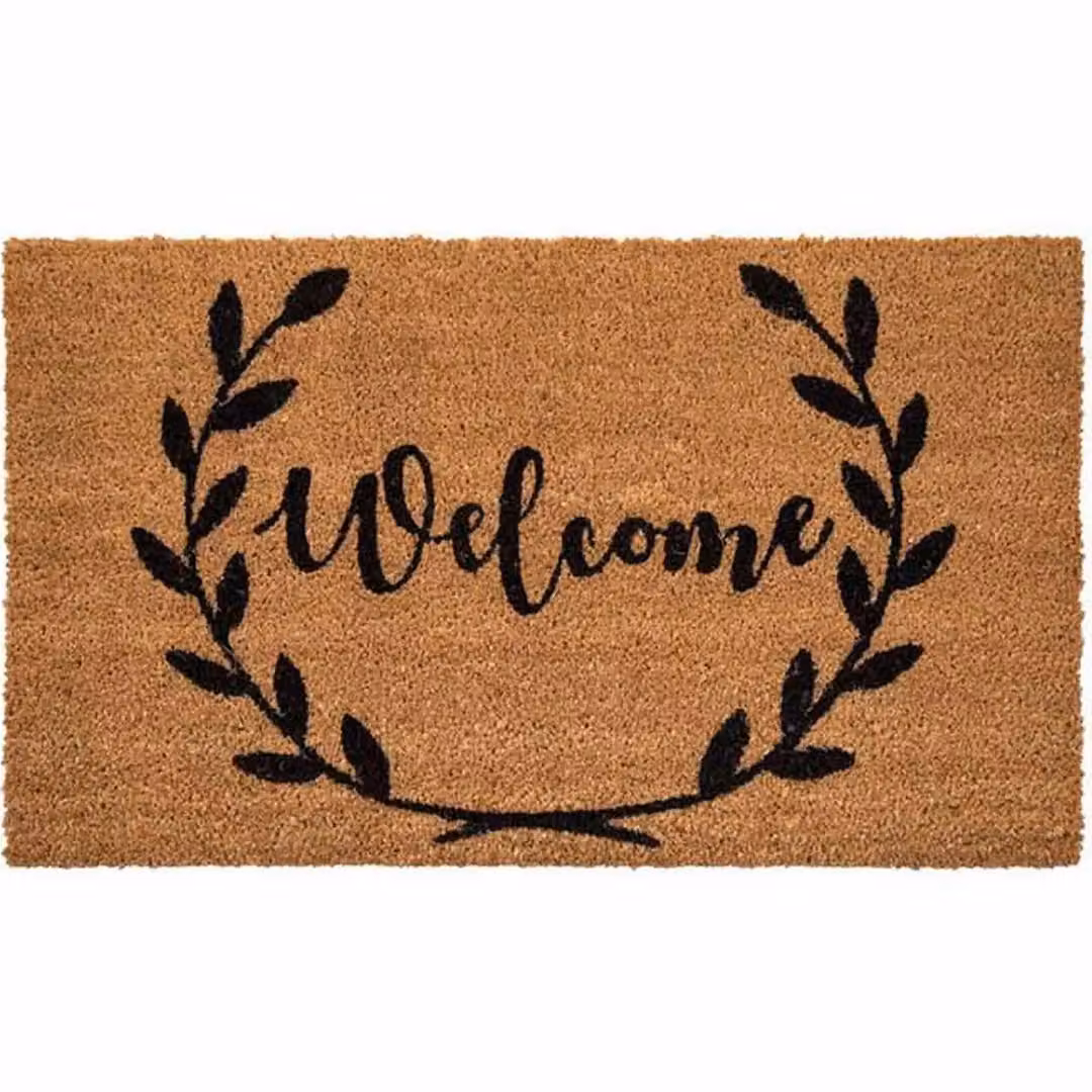 Coir Products Brown Rectangular Bristle Fibre and Rubber Door Mat, W: 75 cm, D: 45 cm – 2