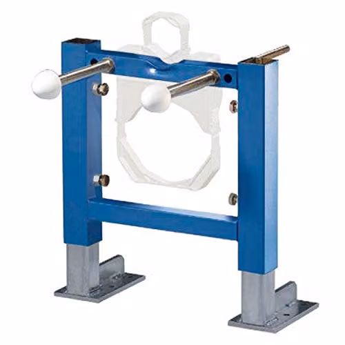 Nuie S4WHF Modern Wall Hung WC Cistern Frame with Stainless Steel, White, W: 51.0 cm, D: 37.0 cm, H: 10.5 cm – 1