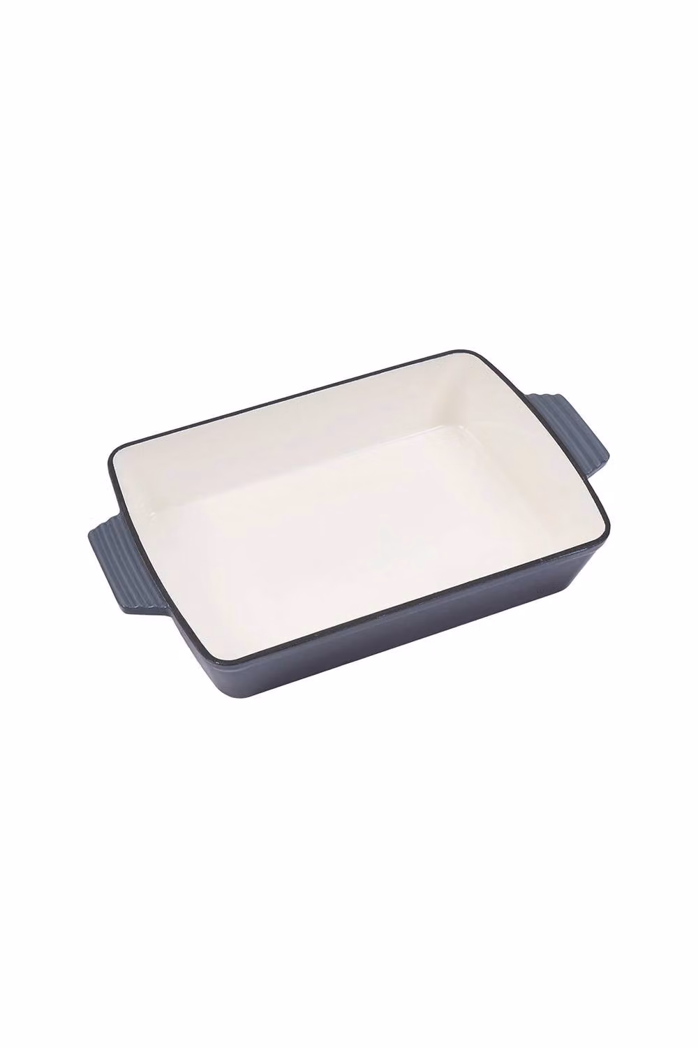 Living and Home Enamelled Cast Iron Roasting Pan, Grey, 3.7 l – 2