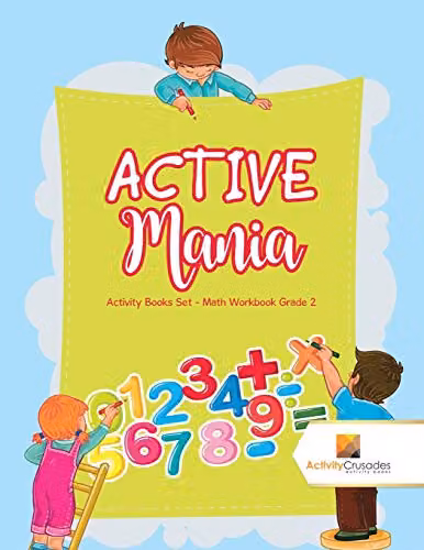 Activity Crusades Active Mania Math Workbook Grade 2 Activity Books Set in Multicolour