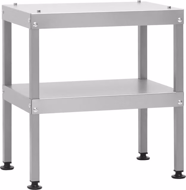 Berkfield Home Oven Smoker Table in Silver Galvanised Steel, W/D/H: 40 x 28 x 44.5 cm