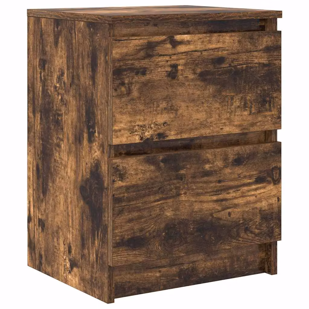 Berkfield Home Smoked Oak TV Cabinet in Brown, W/D/H: 40 x 35 x 54 cm – 2