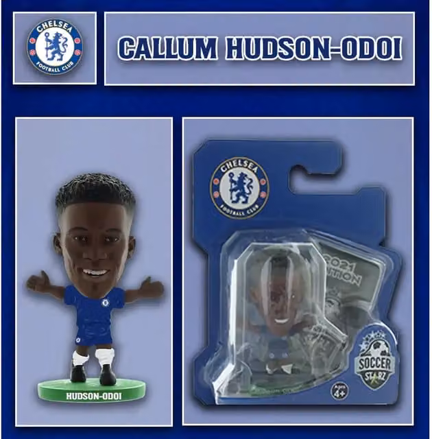 SoccerStarz Chelsea Callum Hudson-Odoi HomeKit 2020 Version Mini Figure, Blue, Height: 5 cm