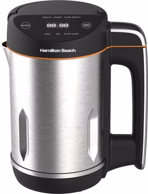 Hamilton Beach Intelligent Control Soup Maker Plus in Silver with Digital Display and Timer