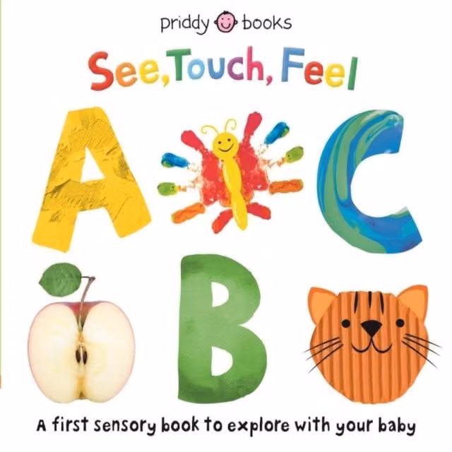 Priddy Books See, Touch, Feel: ABC Multicolour Cardboard Board Book
