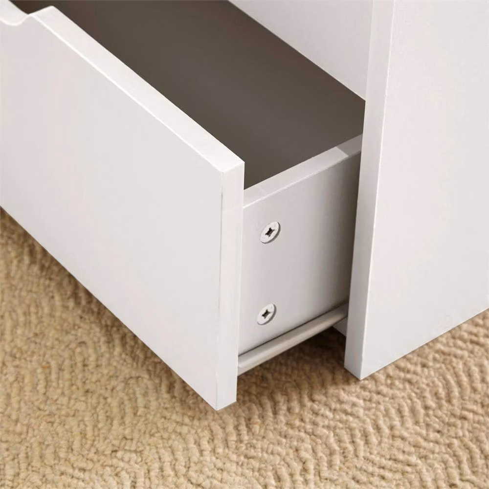 Nordara White Wooden Lift Top Coffee Table with 2 Large Storage Drawers W: 100 cm, D: 80 cm – 2