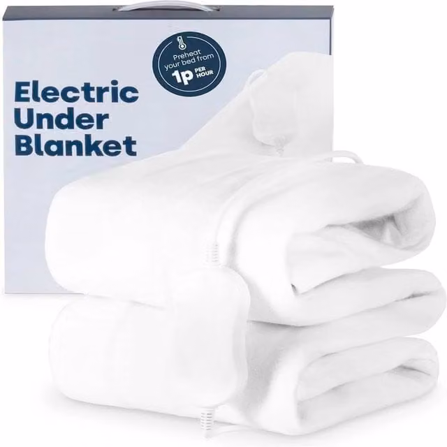 Kelvenix Electric Under Blanket in White, King Size, 180 x 200 cm – 1