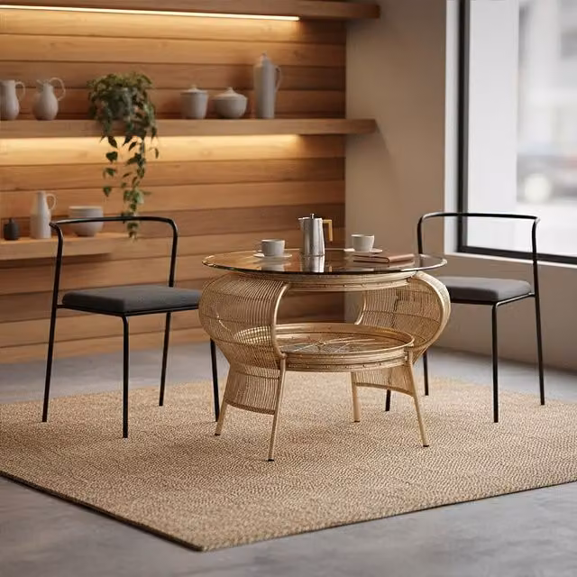 Orsina Modern Round Side Table with Gold Finish and Glass Top – 1