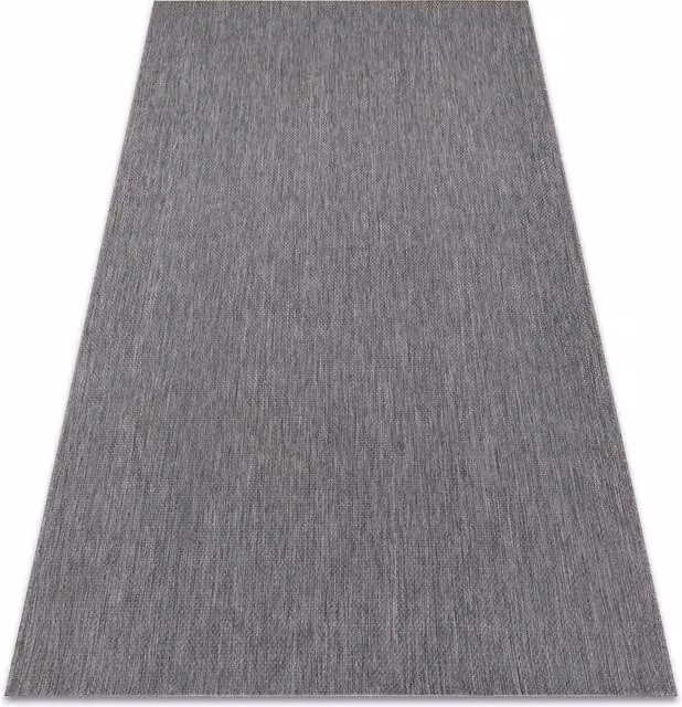 RugsX Flat Weave Polypropylene Rectangular Rug in Silver, Gold and Grey, W: 200 cm, D: 290 cm – 1