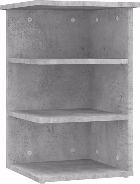 Berkfield Home Side Cabinet in Concrete Grey, W/D/H: 35 x 35 x 55 cm – 1