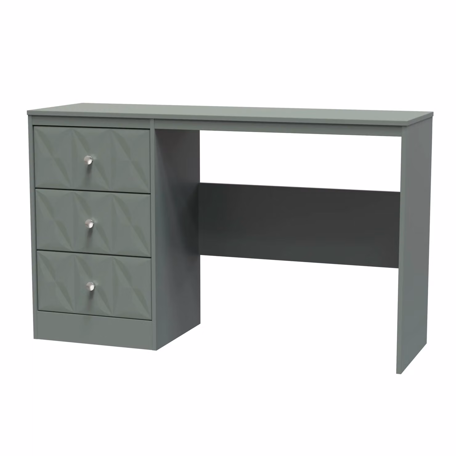 Ready Assembled 2 U Memphis 3 Drawer Desk in Pale Green – 2
