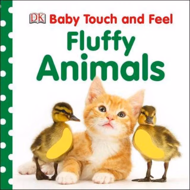 DK Baby Touch & Feel Fluffy Animals Multicolour Board Book