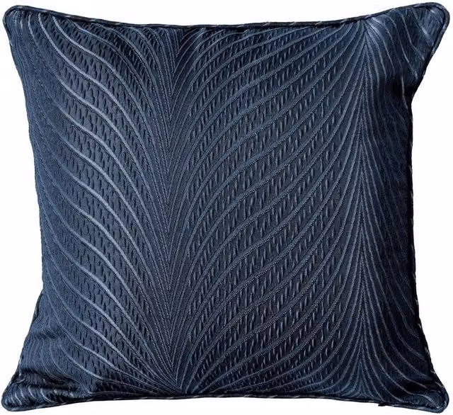New Edge Blinds Wave Collection Cushion Cover in Blue, W/D/H: 43 x 43 x 43 cm – 1