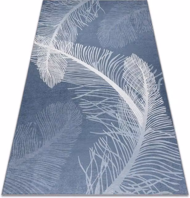 RugsX Andre Abstract Modern Blue Rectangular Rug, W: 120 cm, L: 170 cm – 1