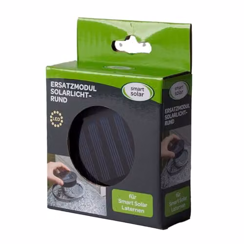 Smart Garden Replacement Round Solar LED Light Box, Black, W: 8 cm x D: 8 cm