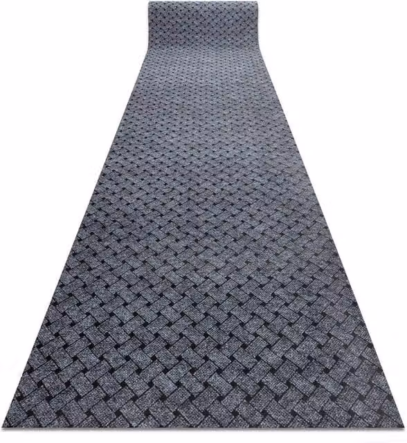RugsX Grey Non-Slip Polypropylene Runner, W: 200 cm, L: 360 cm