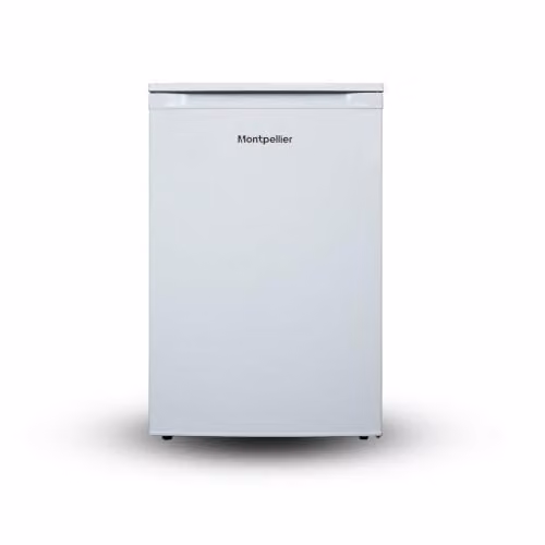 Montpellier MDAUCL54W White Undercounter Larder Fridge with 128L Capacity and E Energy Rating – 1