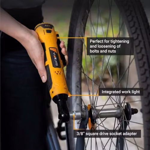 Batavia Fixxpack 12V Cordless Ratchet Wrench in Yellow – 6