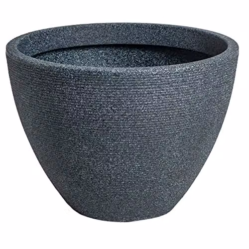Strata Large Valencia Planter Tub in Grey, W: 40 cm, D: 40 cm, H: 30 cm